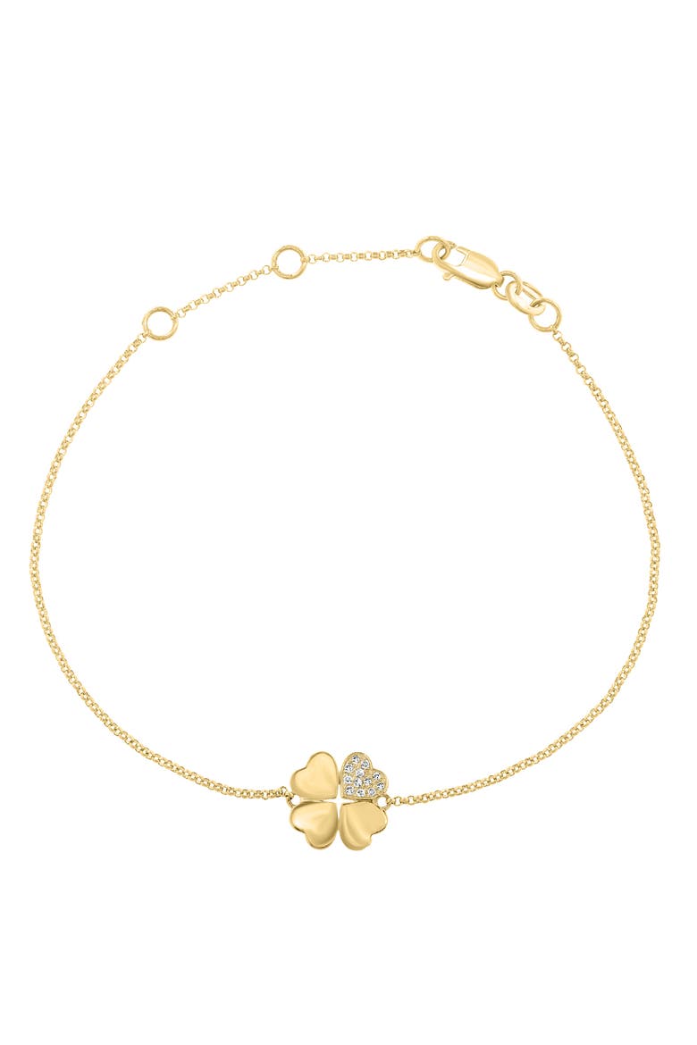 14K Yellow Gold Diamond Bracelet, Main, color, 14K Gold