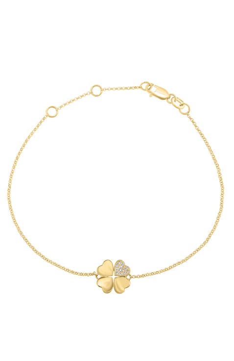 14K Yellow Gold Diamond Bracelet
