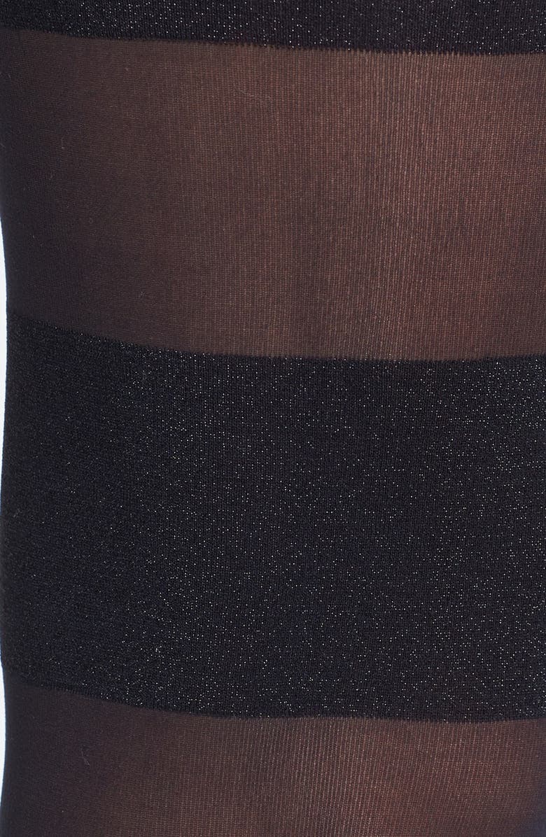 Pretty Polly Alice + Olivia by Pretty Polly 'Glitter Horizontal' Tights, Alternate, color, 