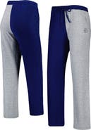 ZOOZATZ Women's ZooZatz Navy/Gray North Carolina Tar Heels Colorblock Cozy Tri-Blend Lounge Pants