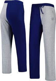 ZOOZATZ Women's ZooZatz Navy/Gray North Carolina Tar Heels Colorblock Cozy Tri-Blend Lounge Pants
