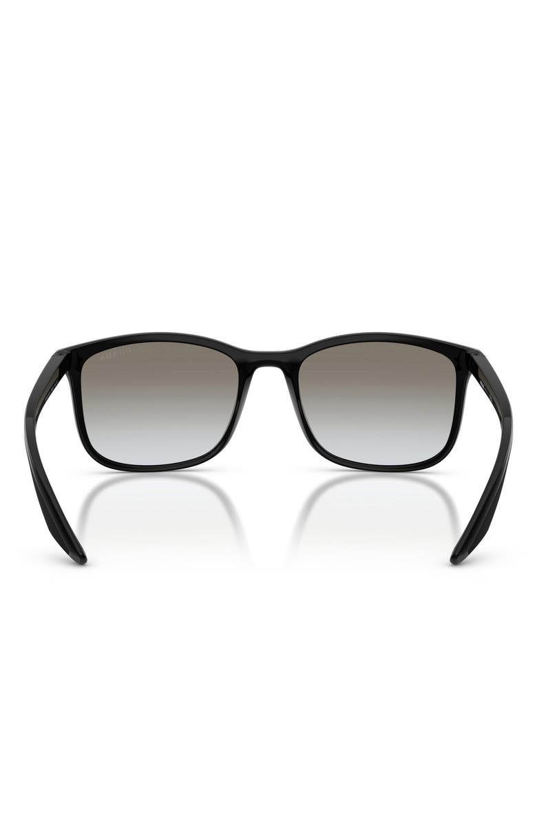 Prada Linea Rossa 56mm Gradient Pillow Sunglasses, Alternate, color, 