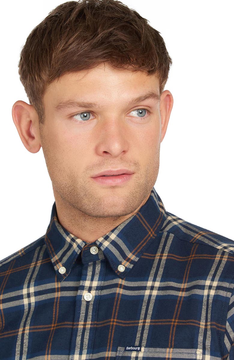 Barbour Crossfell Tailored Fit Plaid Button-Down Shirt, Alternate, color, 