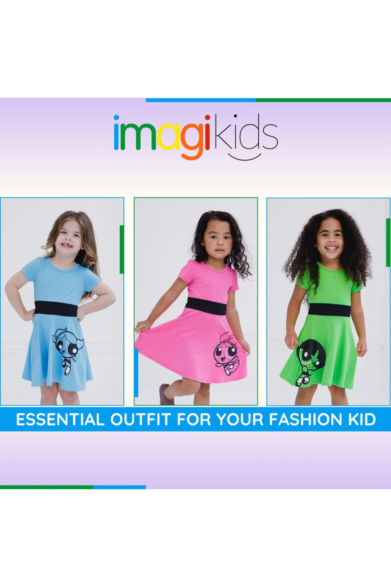 Powerpuff Girls Skater Dress, Alternate, color, Blossom Pink