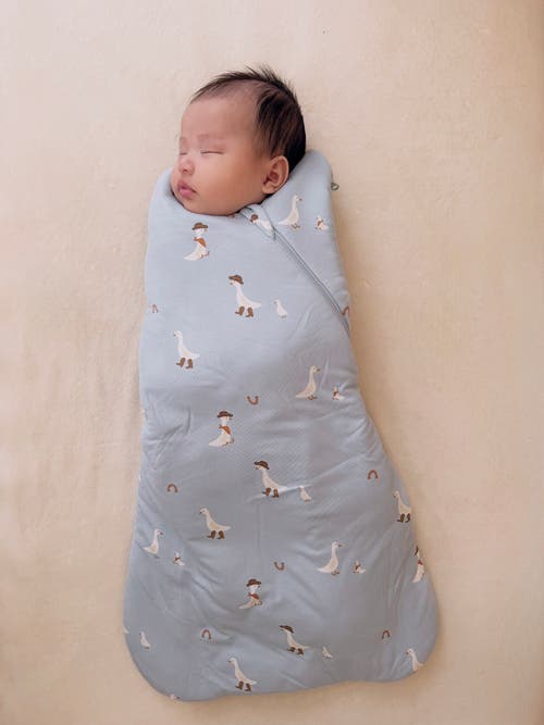 Gunamuna Swaddle Sleep Bag, 1.0 Tog In Blue
