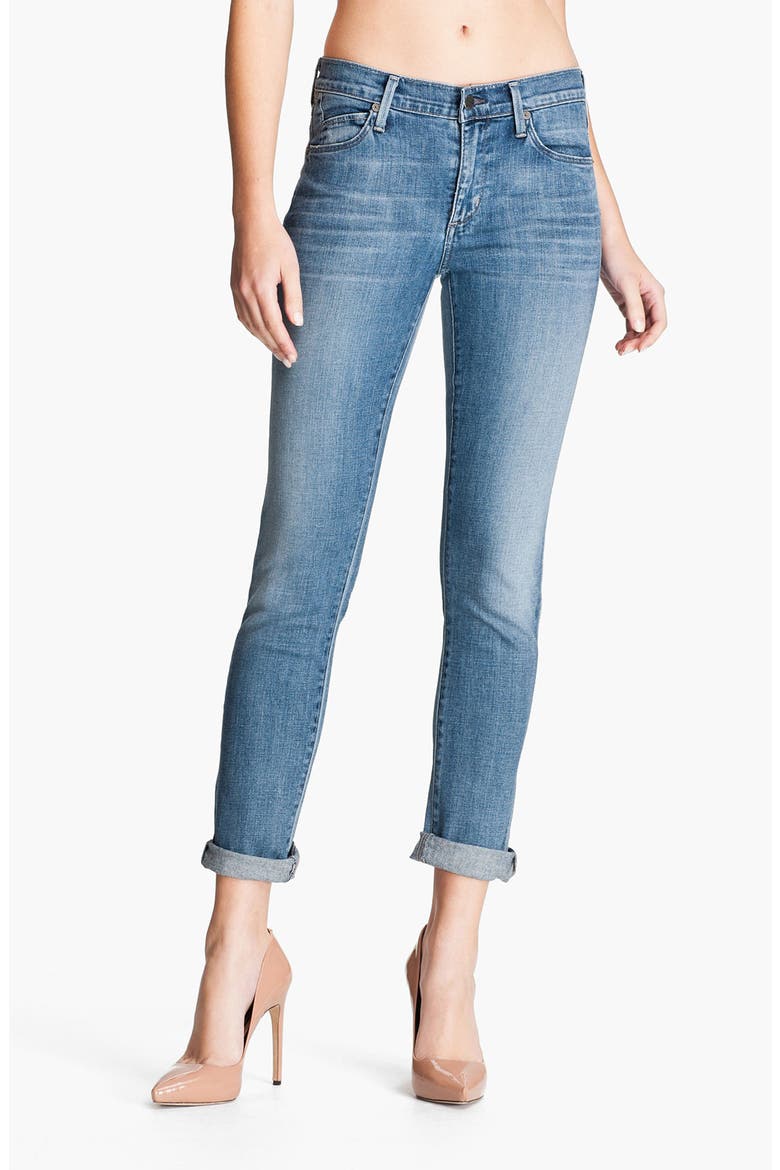 'Mandy' Slim Straight Leg Jeans, Main, color, CRYSTAL