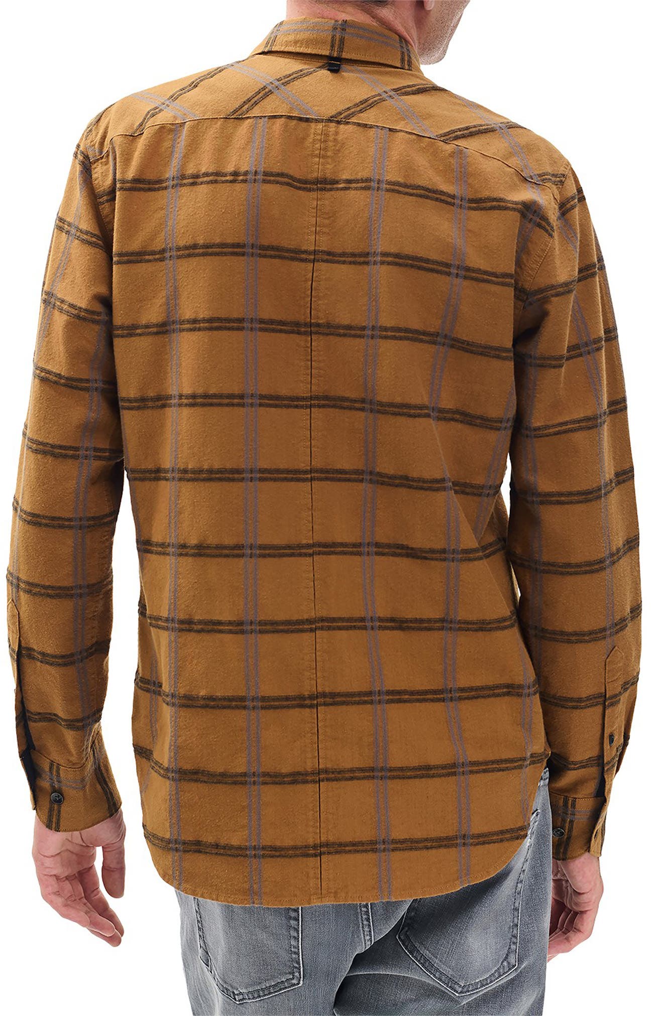 Tomlin Plaid Brushed Oxford Button-Up Shirt - image 4