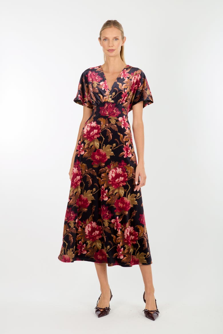 Lacey Dress, Main, color, Night Floral