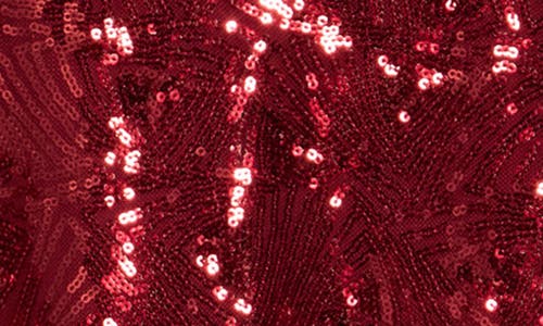 London Times Sequin T-shirt Dress In Red