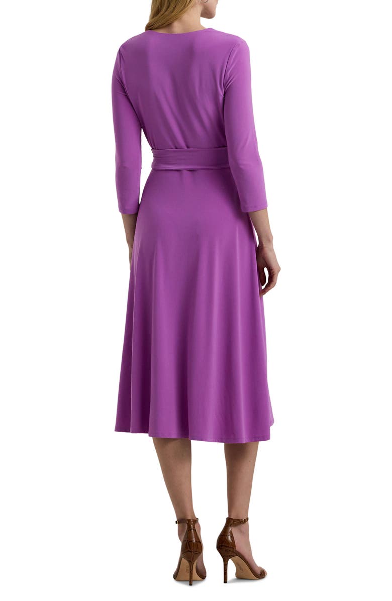 Lauren Ralph Lauren Long Sleeve Faux Wrap Dress, Alternate, color,