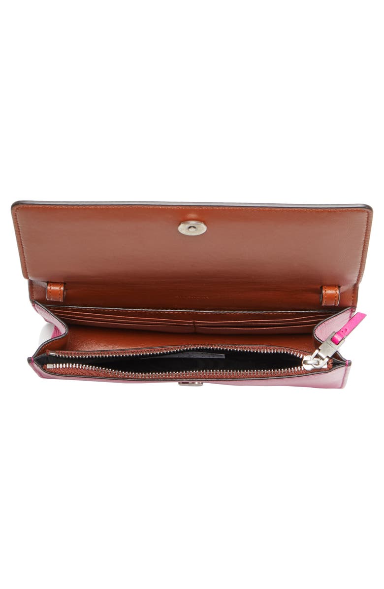 Givenchy Embossed Emblem Wallet on a Chain, Alternate, color, 