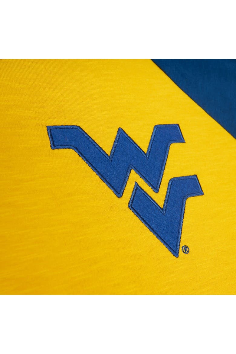 Men's Mitchell & Ness Gold West Virginia Mountaineers Legendary Slub Raglan Long Sleeve T-Shirt, Alternate, color, Gold
