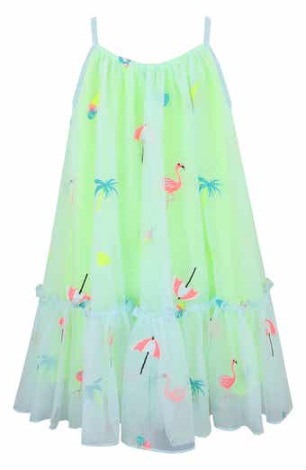 Zunie Kids' Embroidered Mesh Dress