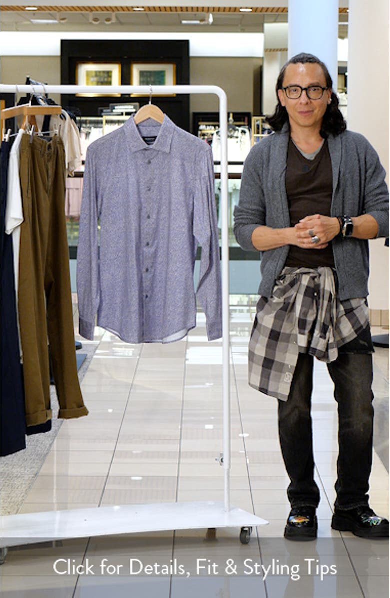 OoohCotton<sup>®</sup> Print Button-Up Shirt, sales video thumbnail