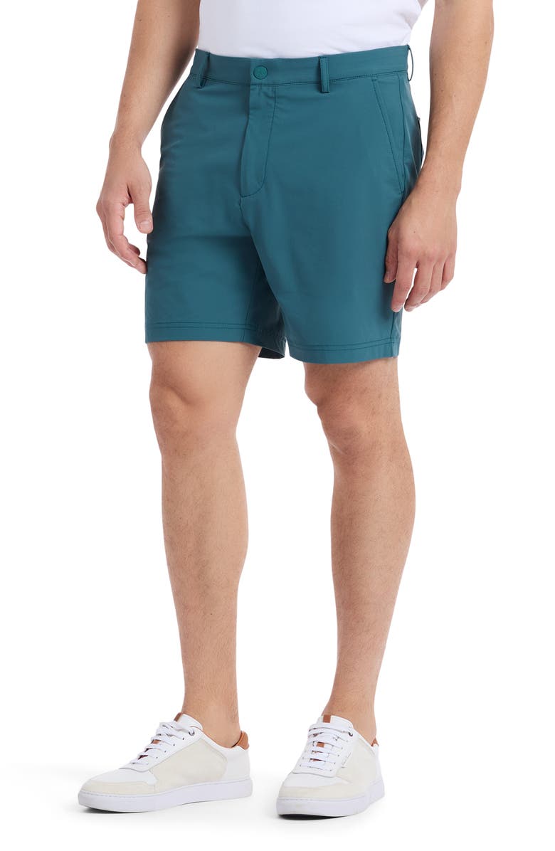 Robert Graham Aster Performance Golf Shorts, Alternate, color, Mediterranean