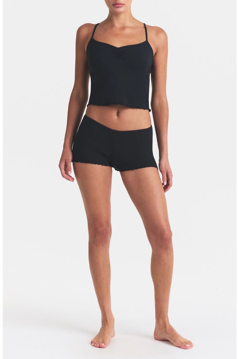 Sleep Cami & Shorts Set, Main, color, ONYX
