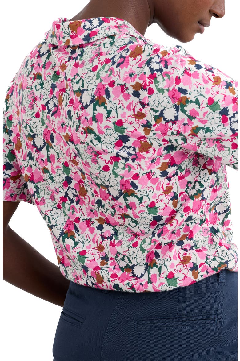 Misty Sky Organic Cotton Blend Shirt, Alternate, color, BLOSSOM SKETCH CHALK