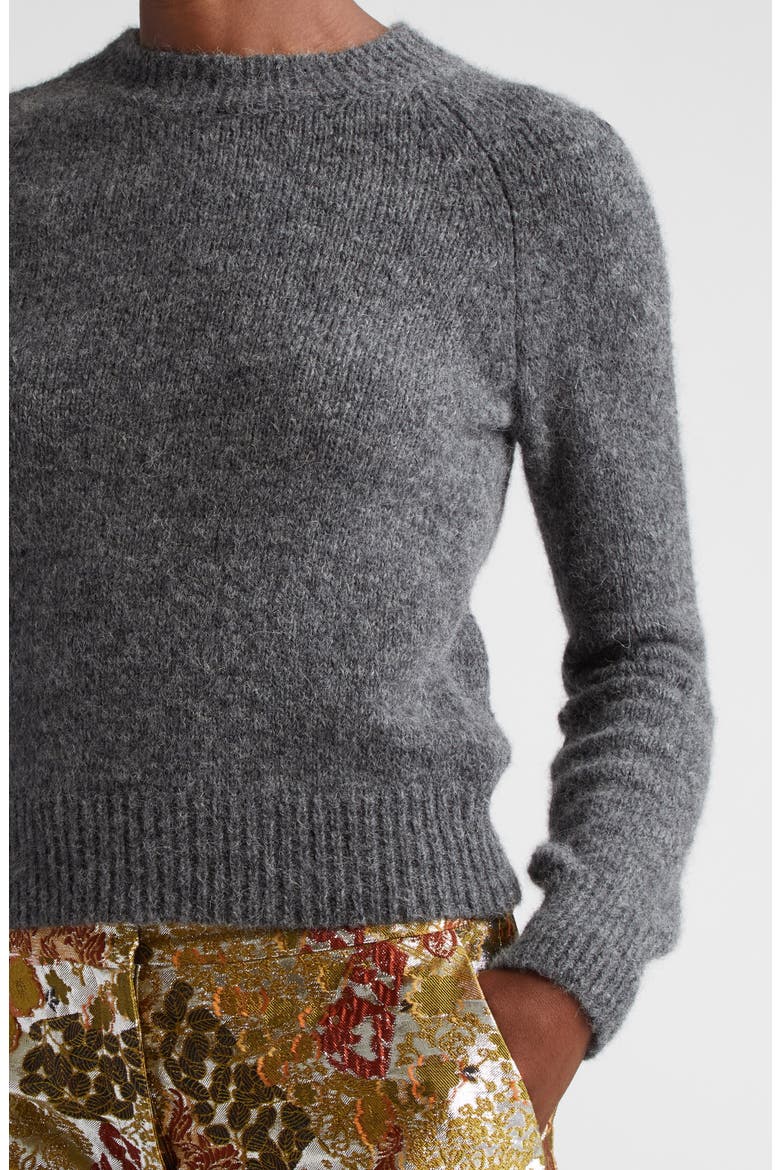 Texas Alpaca & Wool Blend Sweater, Alternate, color, GREY 802