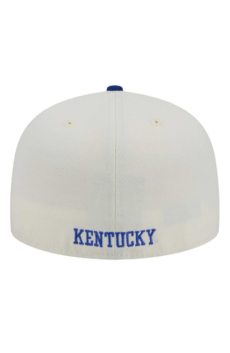 New Era Men's New Era Cream Kentucky Wildcats Chrome 59FIFTY Fitted Hat, Alternate, color, Cream