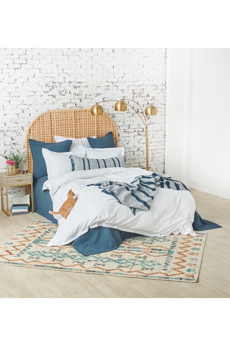 Keller Queen Duvet Cover, Alternate, color, White
