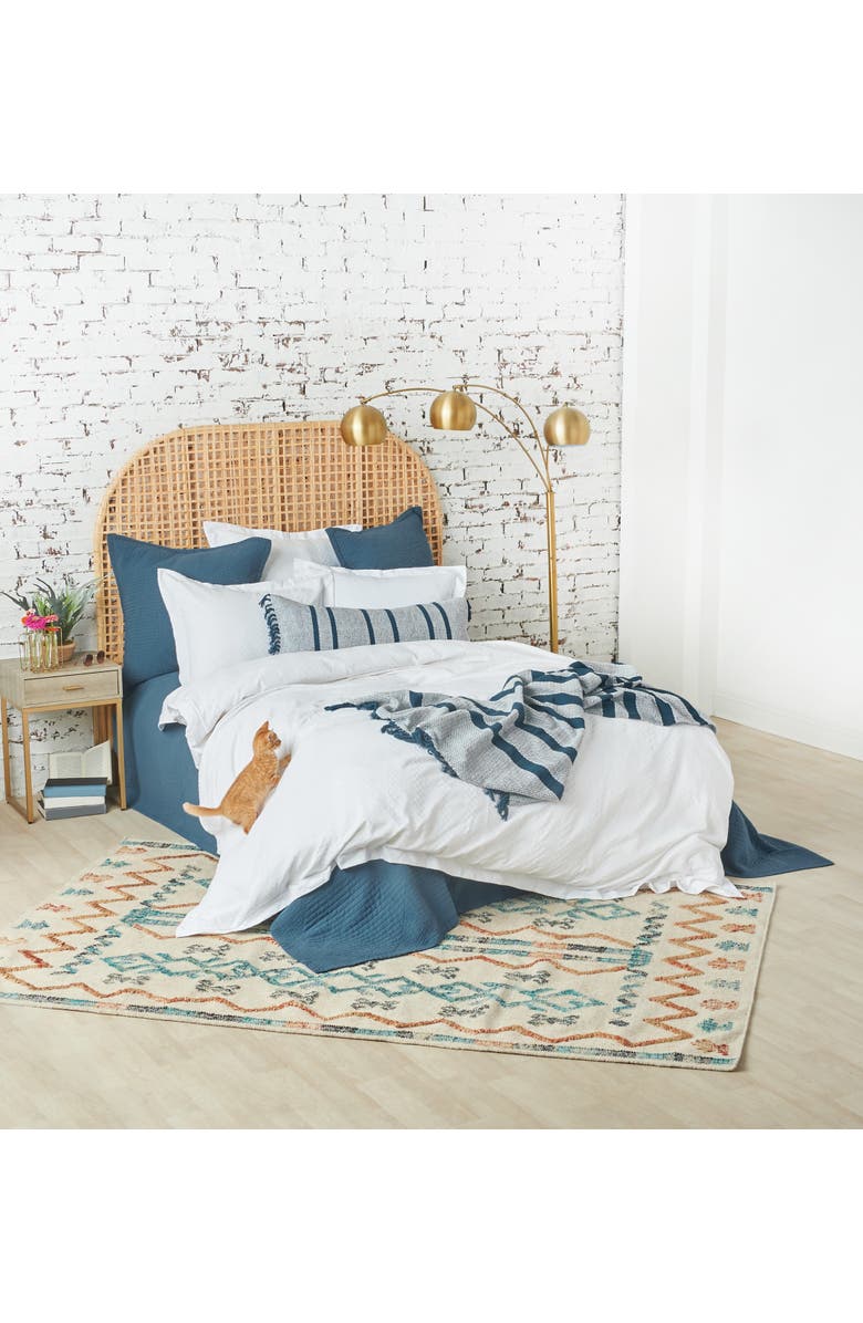 carol & frank Keller Queen Duvet Cover, Alternate, color, White