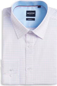 DANIEL HECHTER Paris Modern Fit Pink Check Cotton Dress Shirt
