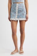Hill House Home The Tyla Print Faux Wrap Miniskirt