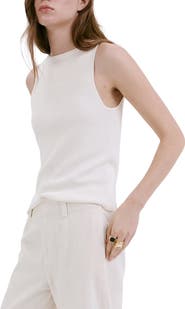 MANGO Fine-Knit Boat Neck Top