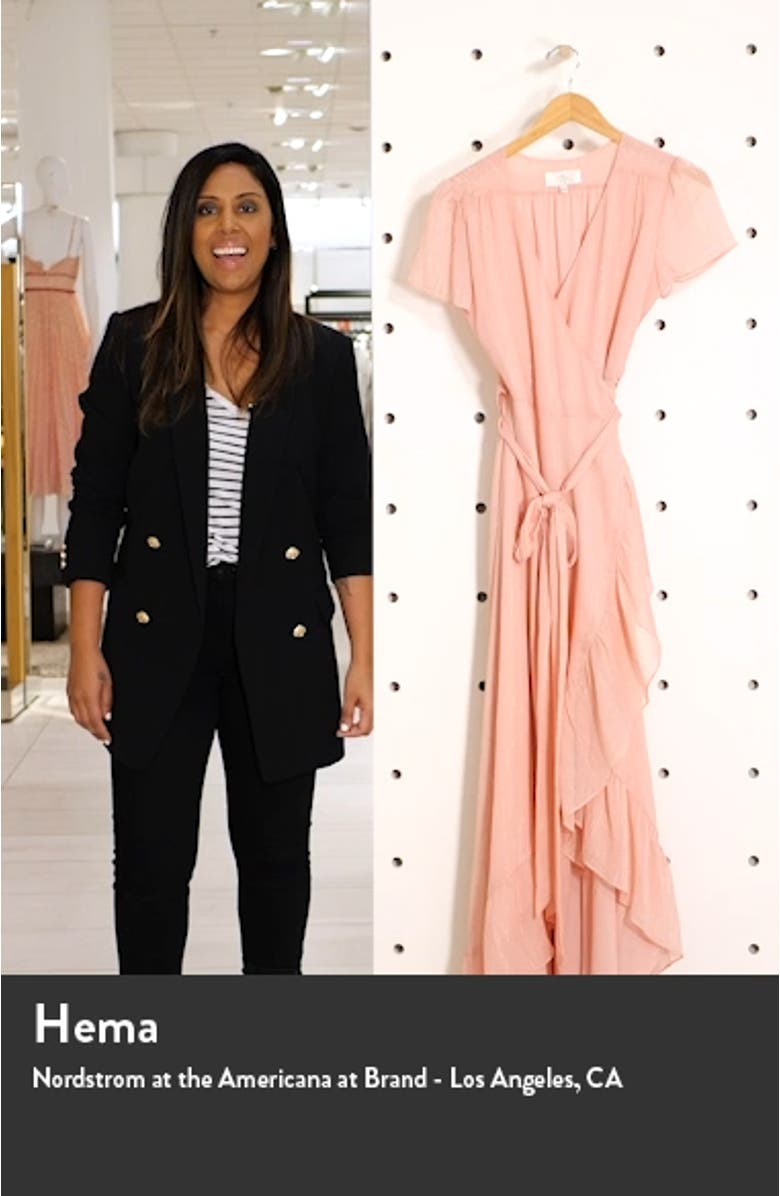 The Natasha Metallic Chiffon Wrap Gown, sales video thumbnail