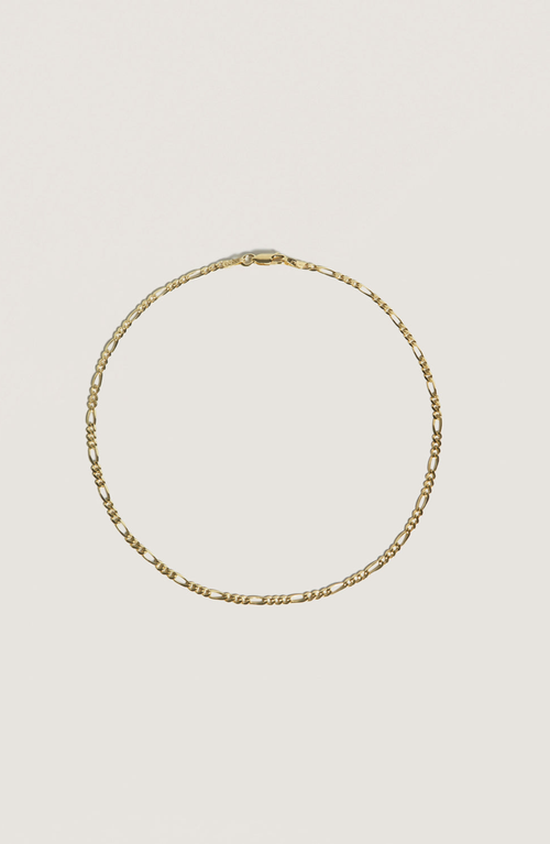 Kinn Kyle Figaro Chain Anklet In Gold