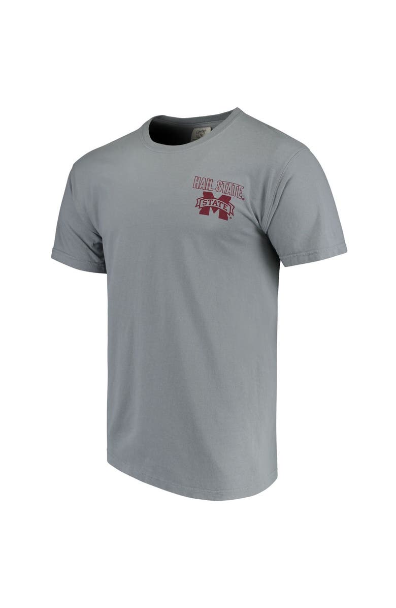 IMAGE ONE Men's Gray Mississippi State Bulldogs Phrase Local Comfort Color T-Shirt, Alternate, color, 