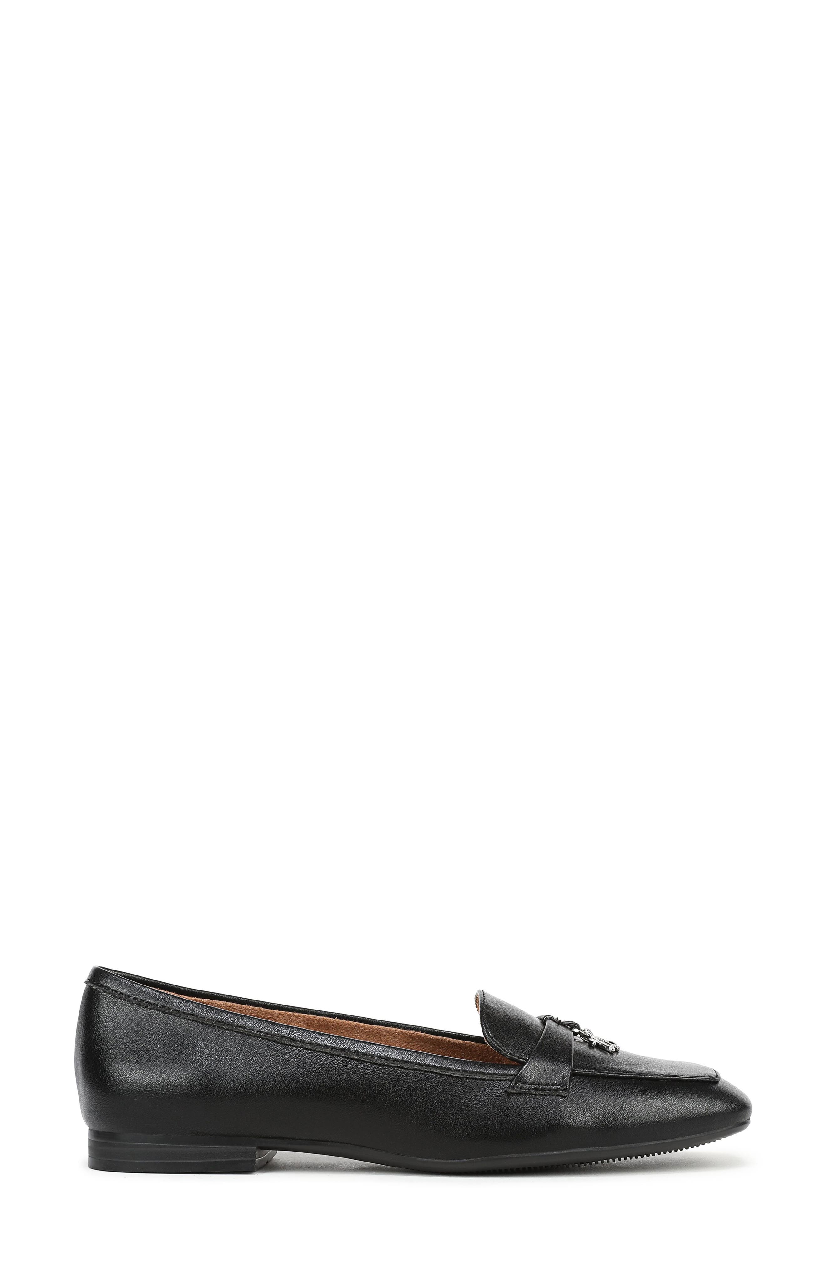 Naturalizer Brody Apron Toe Loafer, Alternate, color, Black