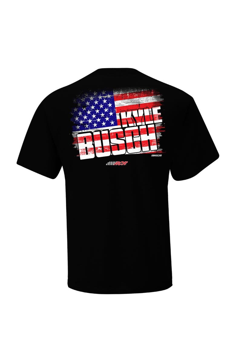 NASCAR Men's Richard Childress Racing Team Collection  Black Kyle Busch Flag T-Shirt, Alternate, color, 