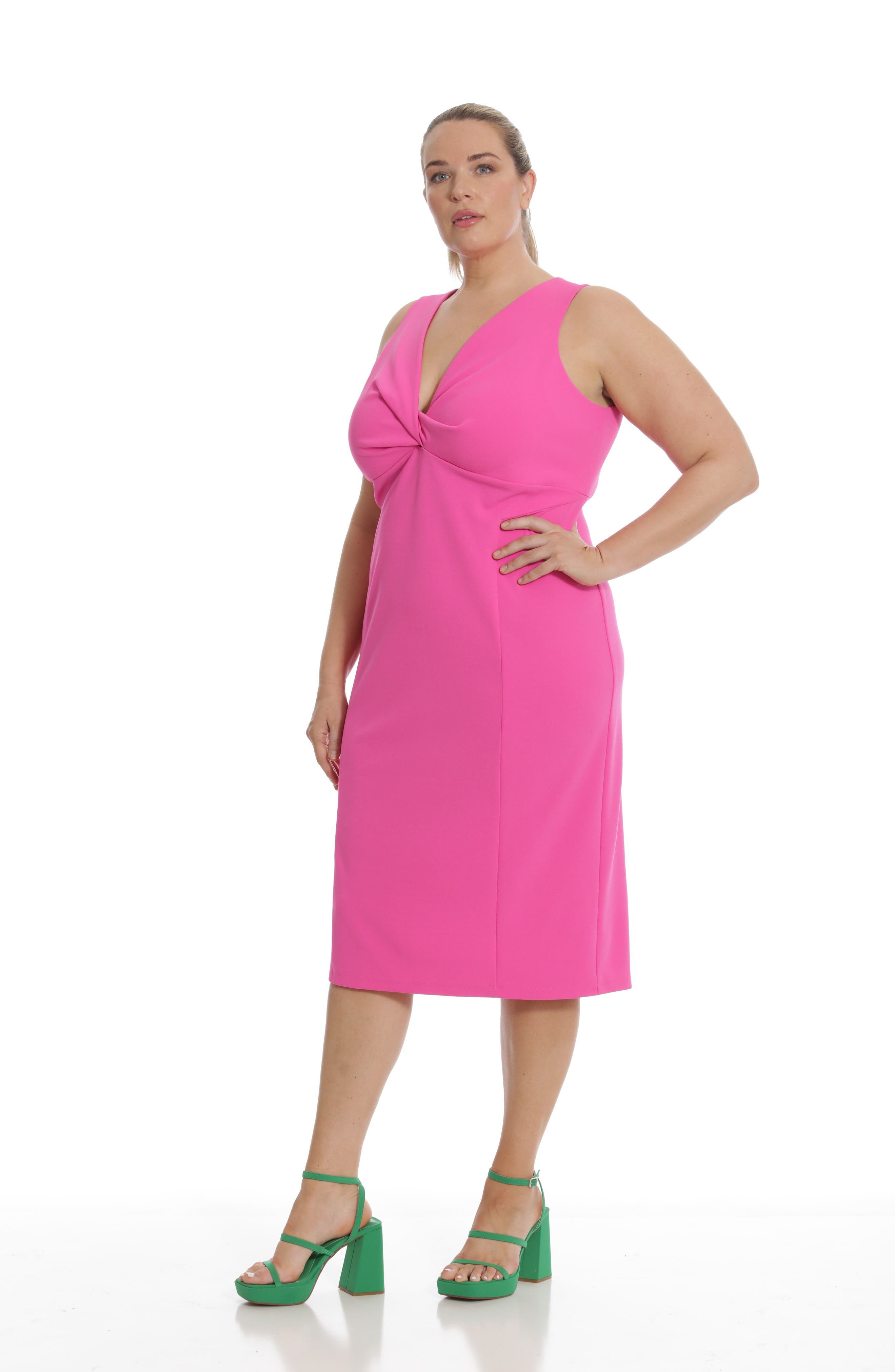 Front Twist Midi Dress - image 2