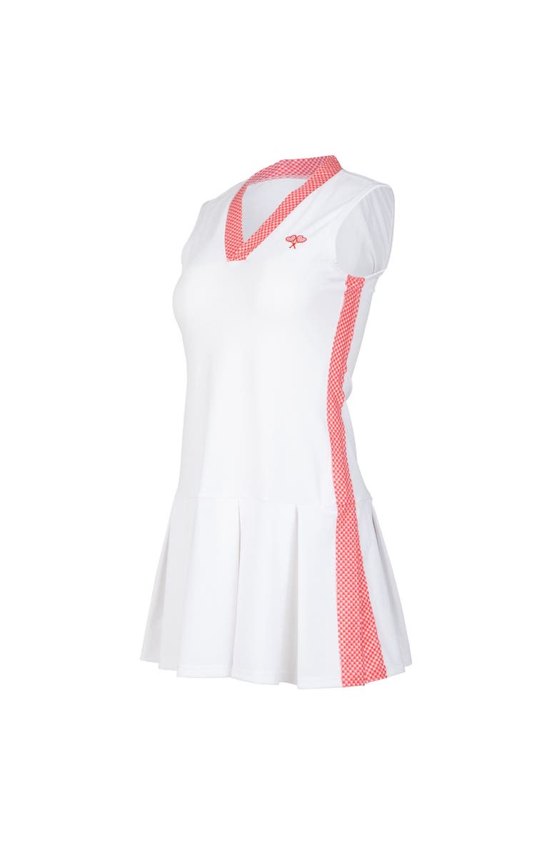 Love All Tennis Women's Tracy Dress Gingham, Main, color, Pink