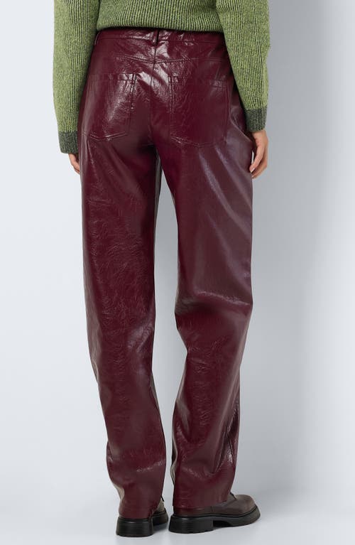 Noisy May Kane Faux Leather Flare Pants