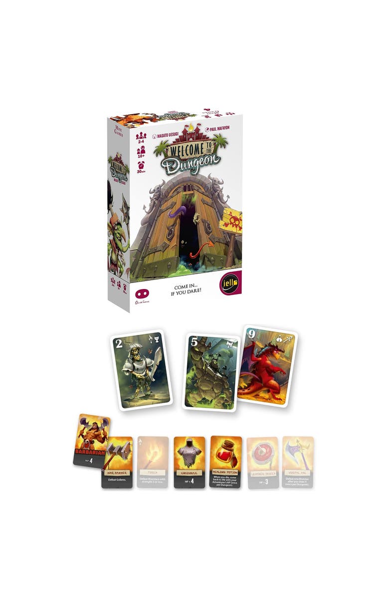 IELLO Welcome To The Dungeon Iello Family Board Game, Ages 10+, 24 Players, 30 Min, Alternate, color, Multicolored