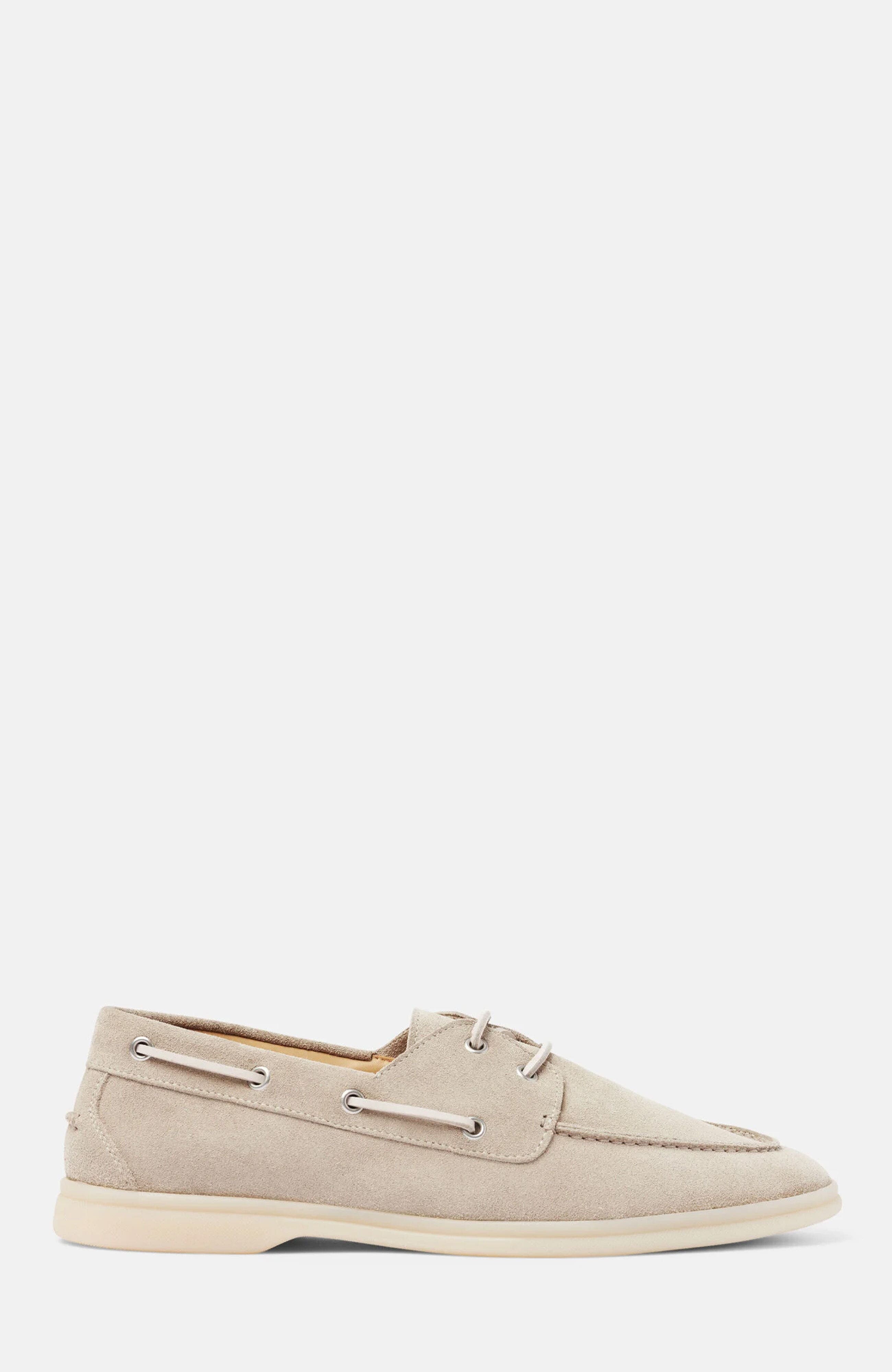 Lio Boat Shoes, Alternate, color, Sand - Suede