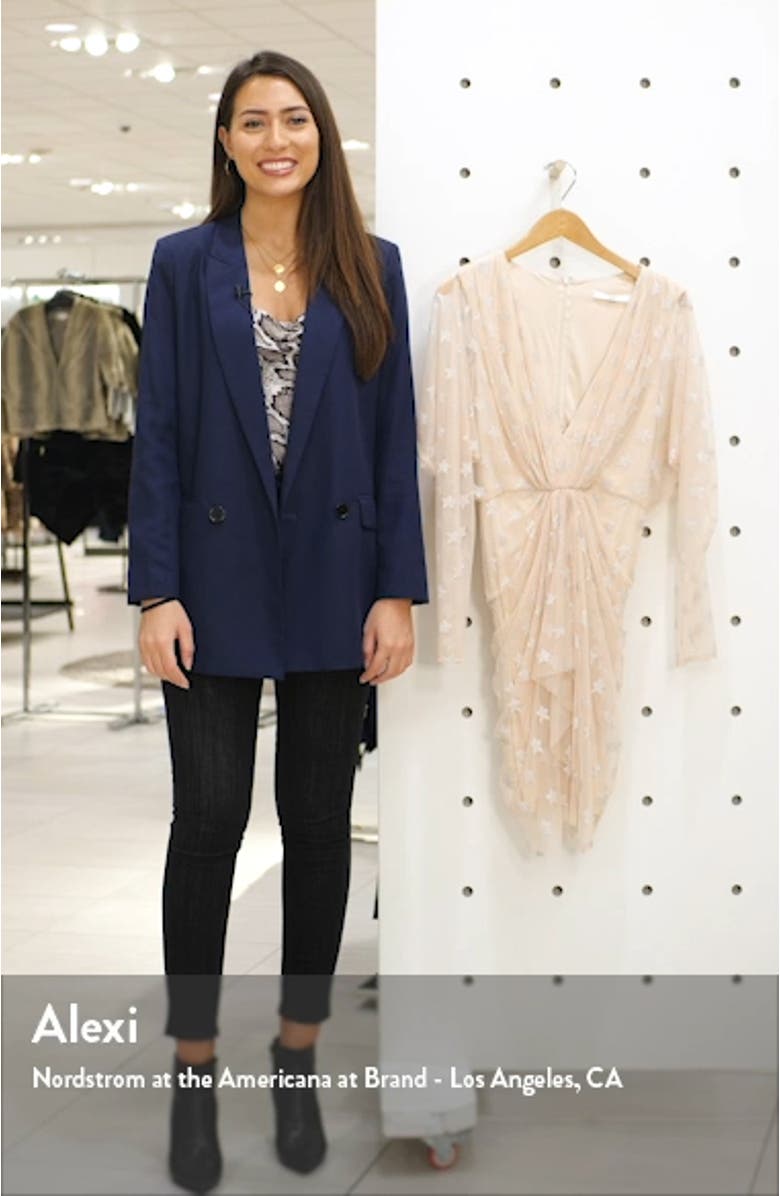 Metallic Star Long Sleeve Dress, sales video thumbnail