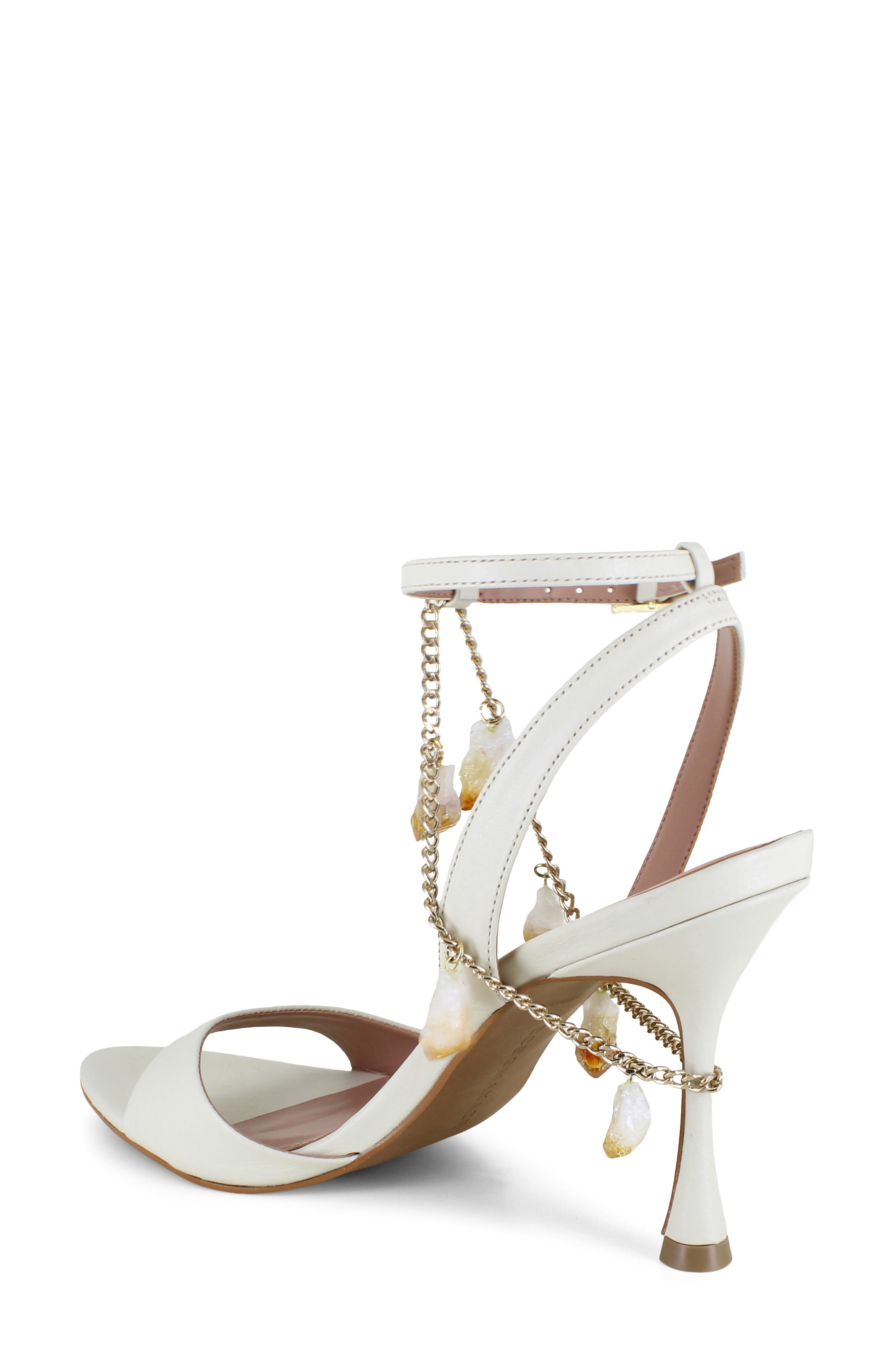 BCBGMAXAZRIA Pacificia Chain Strap Sandal, Alternate, color, Milk