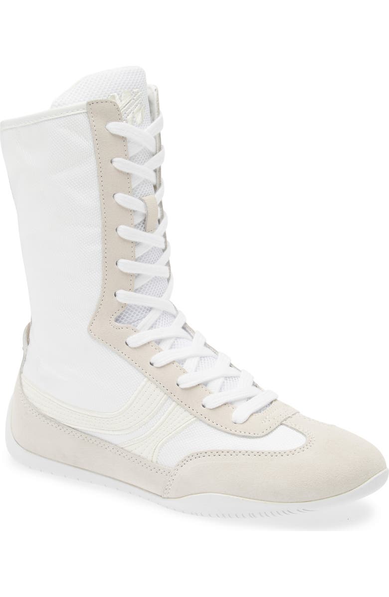 Steve Madden Paxtin Lace Up Boot, Main, color, White Multi