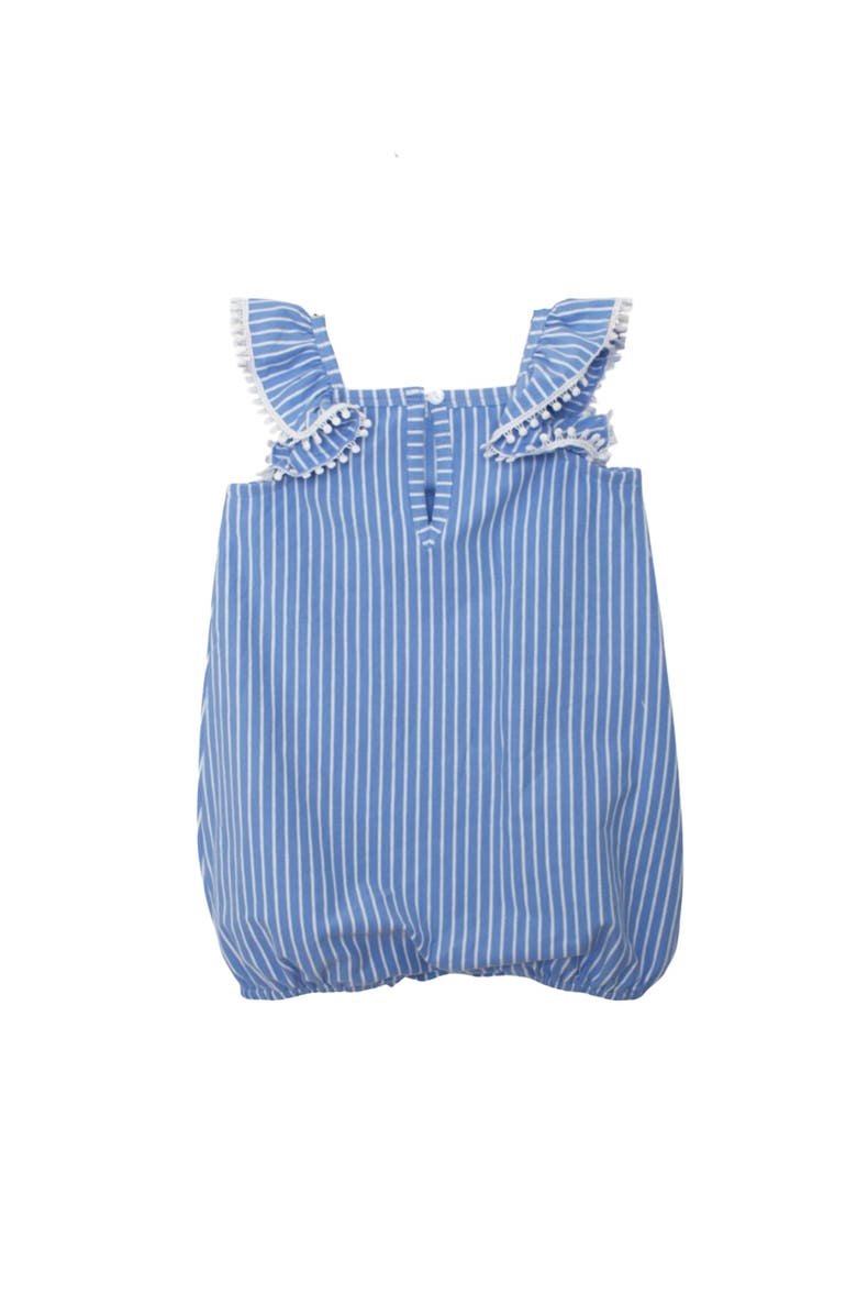 Mabel + Honey Piper Ruffled Tank Romper, Alternate, color, Blue