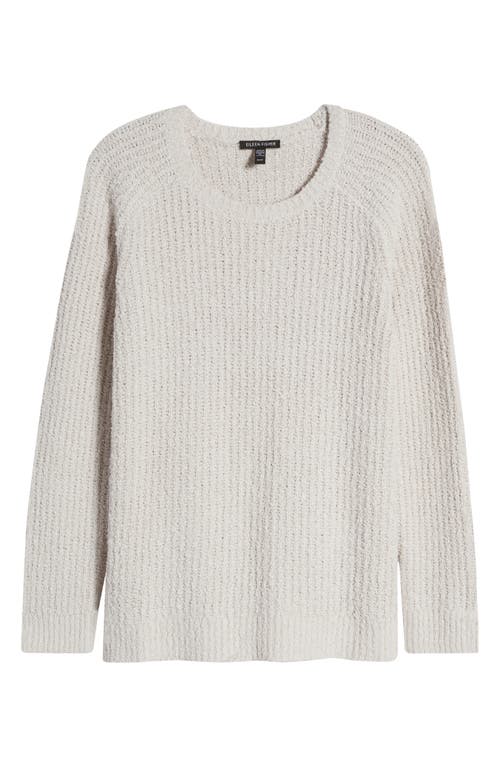 Eileen Fisher Rib Organic Cotton Blend Sweater In Bone