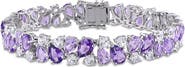 Julianna B. Amethyst & Lab-Created White Sapphire Bracelet