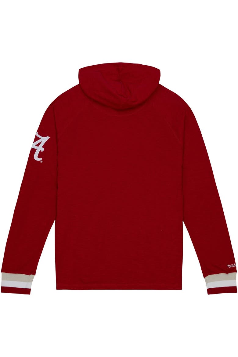 Men's Mitchell & Ness Crimson Alabama Crimson Tide Legendary Raglan Pullover Hoodie, Alternate, color, Crimson