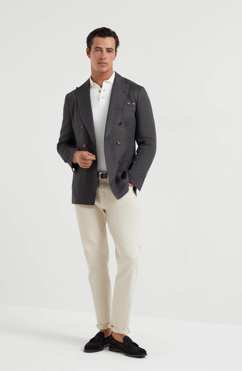 Brunello Cucinelli Polo-style sweater, Alternate, color, 