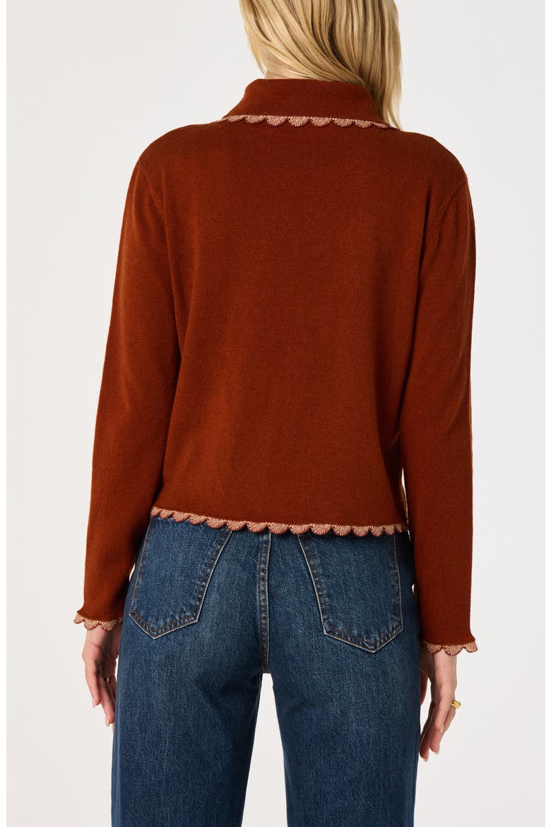Keana Cardigan, Alternate, color, RUST