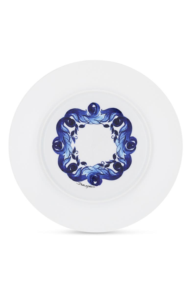 Dolce&Gabbana Blu Mediterraneo Stella Porcelain Set of 2 Dessert Plates, Alternate, color, Light Blue