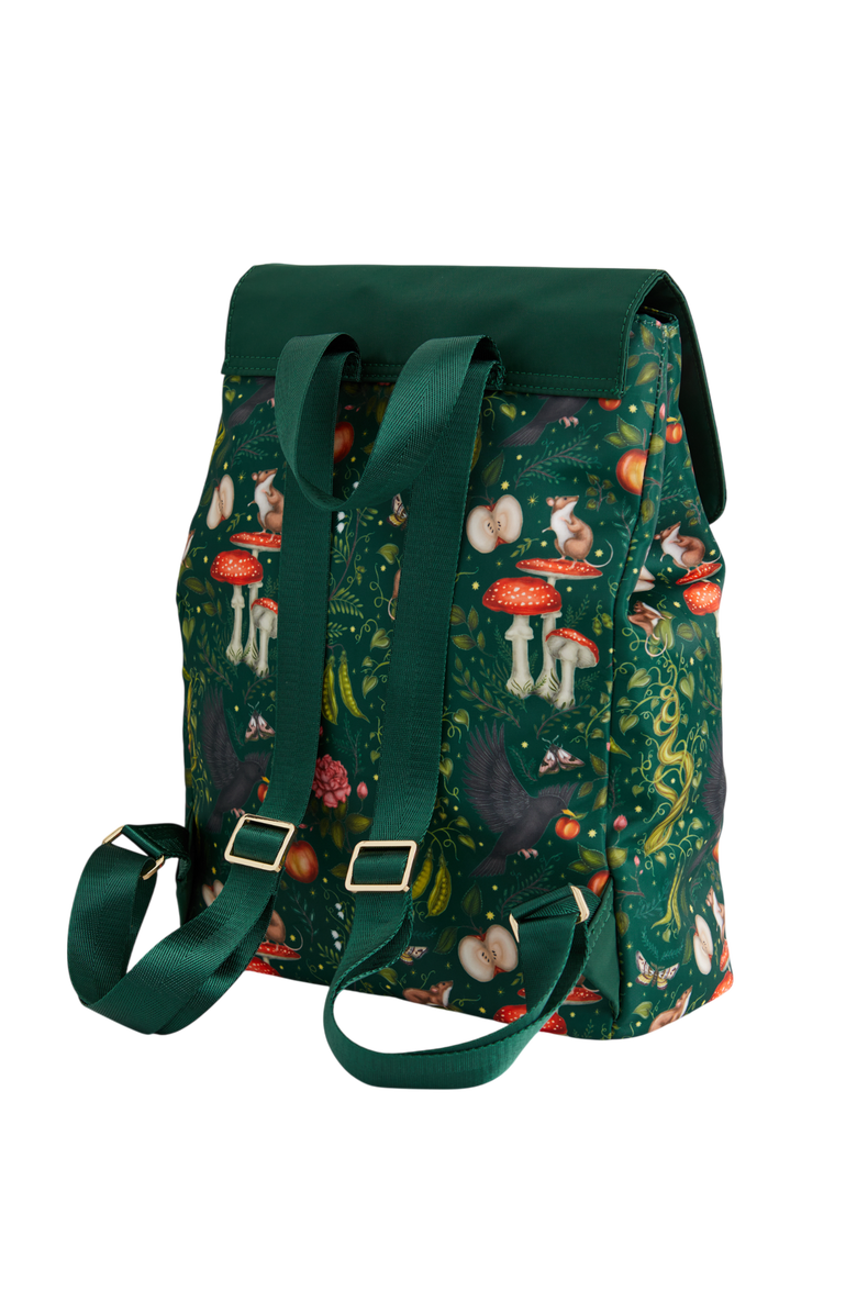 Fable England Catherine Rowe x Fable Into the Woods Green Backpack, Alternate, color, Green
