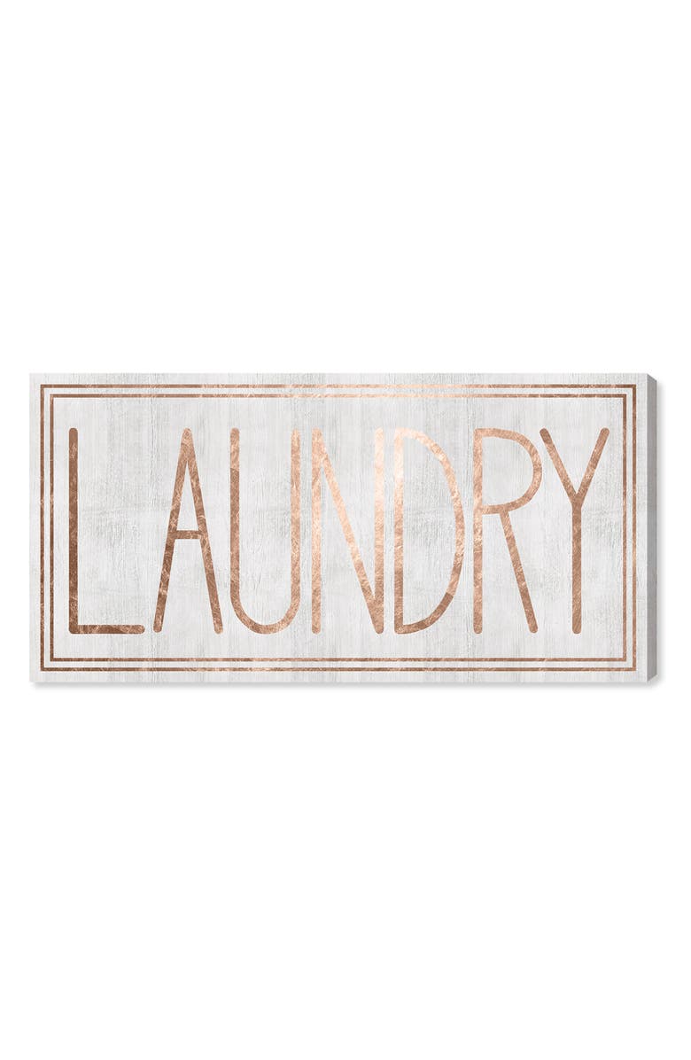 Oliver Gal Laundry Canvas Wall Art, Main, color, 